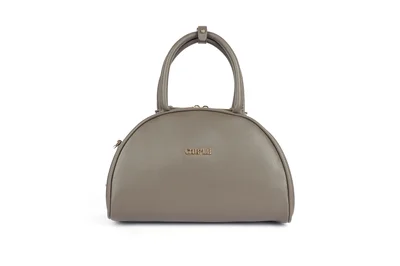 Cuple Semi-circular faux leather handbag