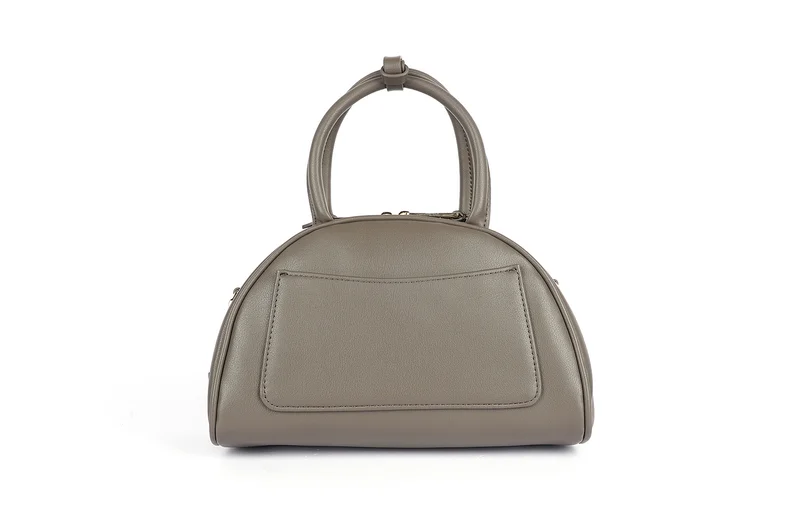 Cuple Semi-circular faux leather handbag