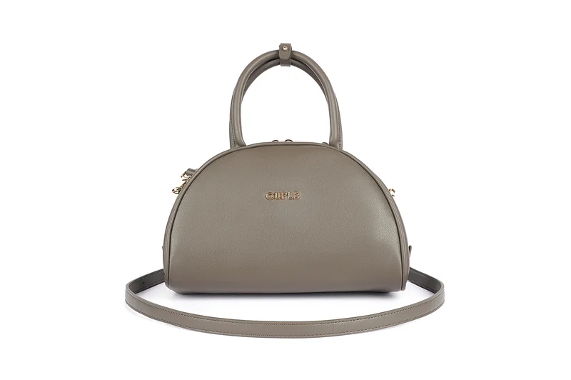 Cuple Semi-circular faux leather handbag