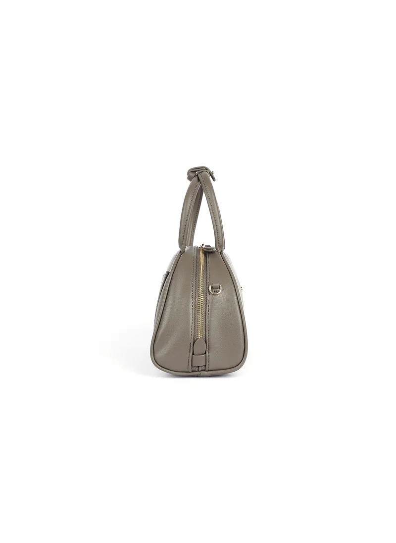 Cuple Semi-circular faux leather handbag