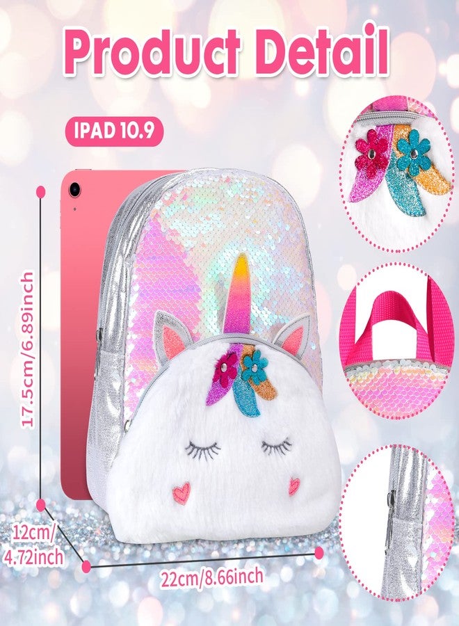 PinkSheep Mini Backpack for Kids Girls, Toddler Bag Backpacks, Cute Lightweight Preschool for Kindergarten 3-10 Years Old Girl(Unicorn) - Image 3
