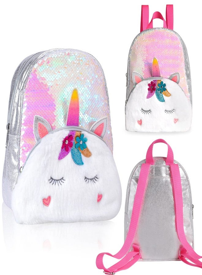 PinkSheep Mini Backpack for Kids Girls, Toddler Bag Backpacks, Cute Lightweight Preschool for Kindergarten 3-10 Years Old Girl(Unicorn) - Image 2
