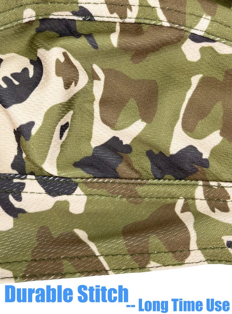 JHYWELL Camo Dew Rags Sweat Wicking Beanie Hard Hat Helmet Liner Summer Doo Rag Hat Cycling Head Wraps for Men and Women (Camo 4 Pack) - Image 4