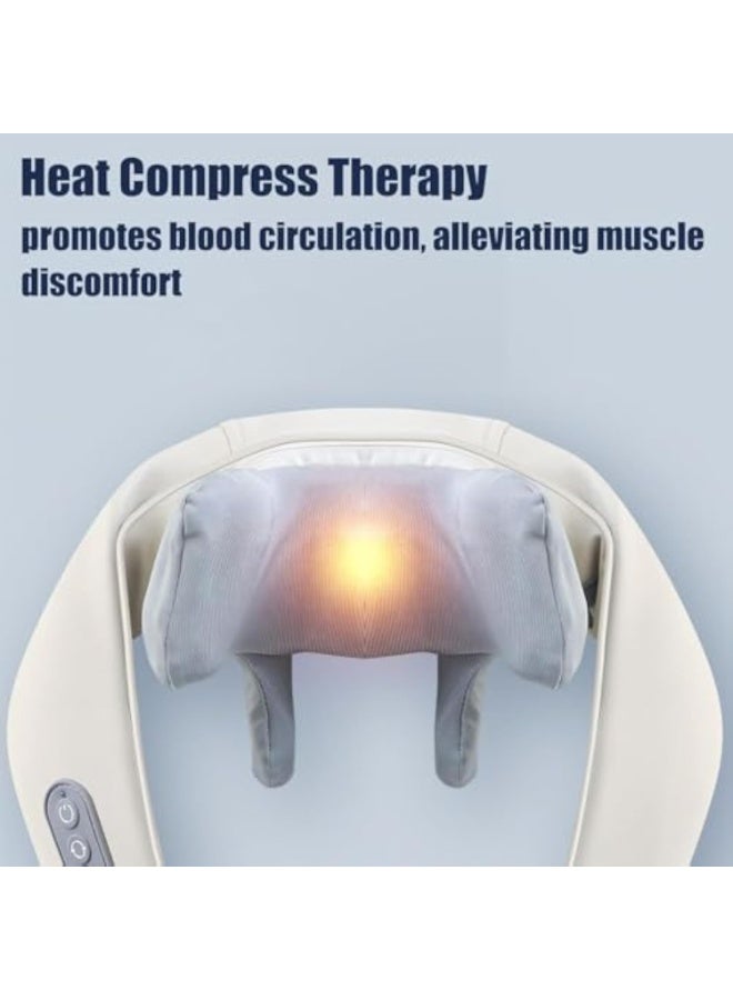 Arabest Cordless Neck Massager with Heat, 2026 New Neck and Shoulder Massager for Pain Relief Deep Tissue, Multifunctional Massage Shawl, 45/50° Steady Heat, 3-Speed Massage, Gift for Mom Dad (Coffee) - Image 4