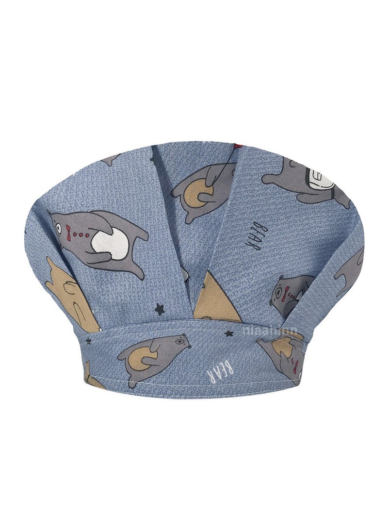 KUYING Printed Small Animal Cute Nurse Hat All Cotton Medical Work Fluffy Hat 
