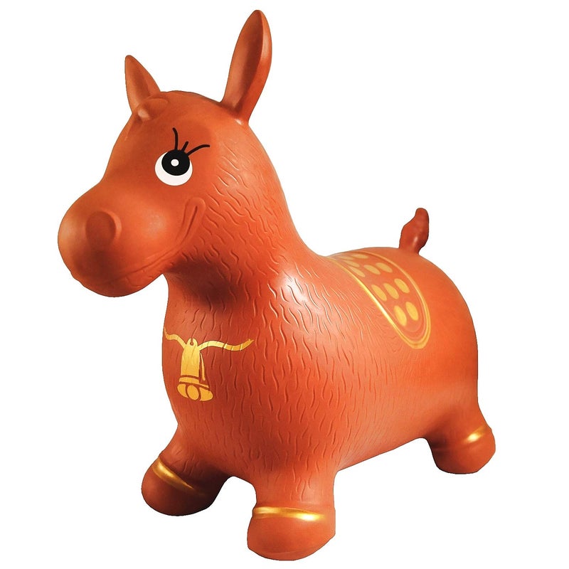 AppleRound Inflatable Rideon Bouncy Animal Hopper  Horse Cow or Unicorn  Kids Space Hopper Bouncer with Hand Pump  Jumping Toy for IndoorOutdoor Play - Image 2