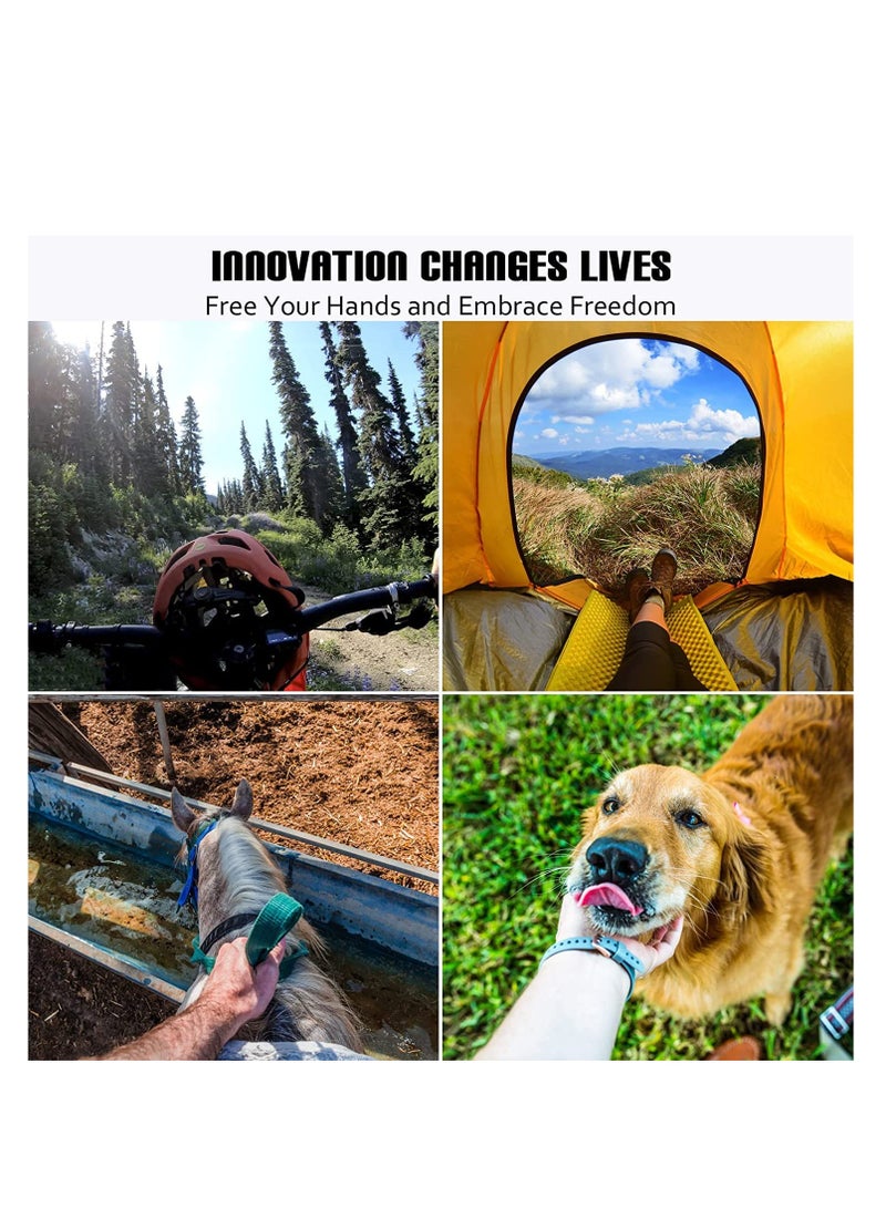 Head-Mounted Mobile Phone Holder, Head Strap Holder Kit, First-Person View Video Shooting Bracket with Phone Clip(4"-7"), for Filming Video Compatible for iPhone Smartphones and Action Camera - Image 5