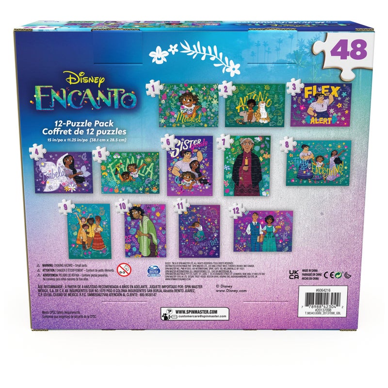 Spin Master Games, Disney Puzzles, Encanto 12-Pack, 48 Pieces, Kids Puzzles, Disney Toys, Ages 4 & Up - Image 4