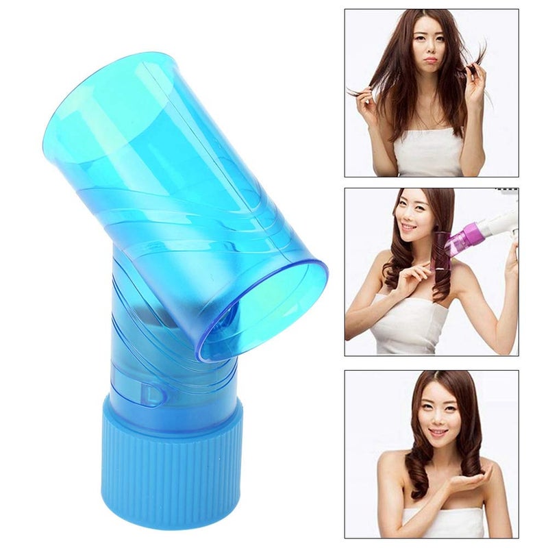 Professional Hair Dryer Roller Curls Diffuser Heat Styling Tool For Voluminous Curls Salon & Home Use Blue Pink 8.27 Inches (Blue) - Image 4