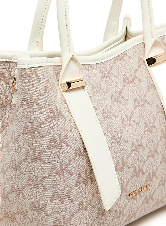 Anne Klein  Monogram Patterned PU Tote Bag for Women | Best Price UAE