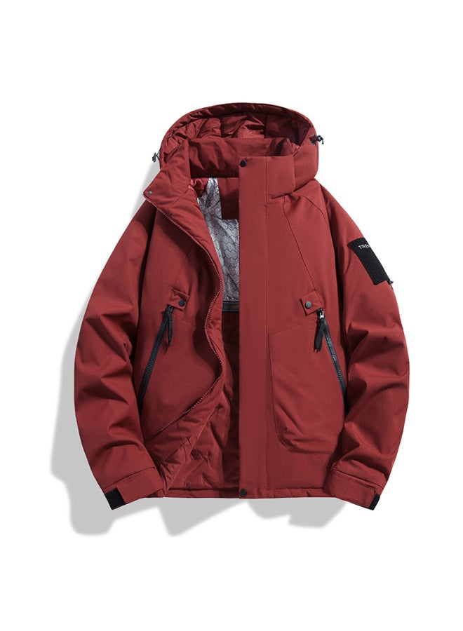 Graphene Big Brand Same Style Charge Clothes Cotton Clothes Outdoor Sports Double Thickened Coat Men And Women Same Style Cotton Clothes Mountaineering