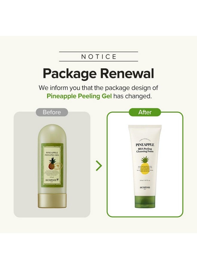 SKIN FOOD since 1957 SKINFOOD Pineapple Peeling Gel 3.38 fl.oz. (100ml) - Pineapple & Aloe AHA Deep Facial Exfoliating Gel, Eliminates Sebum, Skin Clear and Blemish-Free - Dead Skin Remover for Face - Facial Peel - Image 2