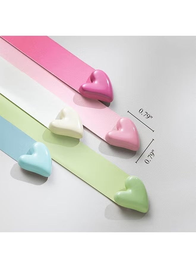 20 قطعة من مغناطيسات الثلاجة، مغناطيسات زخرفية على شكل قلب حب لطيف، مغناطيسات ثلاجة لخزانة السبورة البيضاء، قوة تثبيت قوية - Image 5