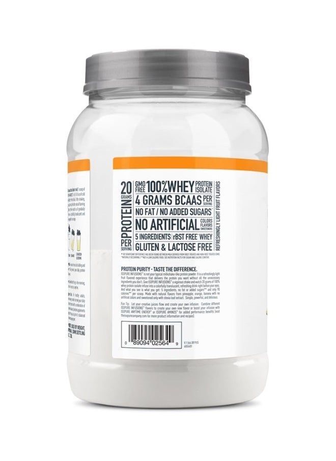 Isopure Protein Powder, Clear Whey Isolate Protein, Post Workout Recovery Drink Mix, Gluten Free with Zero Added Sugar, Infusions- Pineapple Orange Banana, 36 Servings  - Image 4