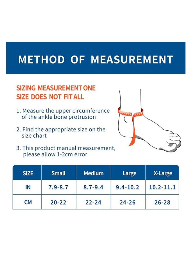 ماركة غير محددة Ankle Braces, Ultra Thin Breathable Adjustable Nonslip Compression Ankle Braces for Plantar Fasciitis Stabilizing Ligaments, Sports Injury Recovery Straps for Ankle Sprain Rehabilitation (Black M)  - Image 5