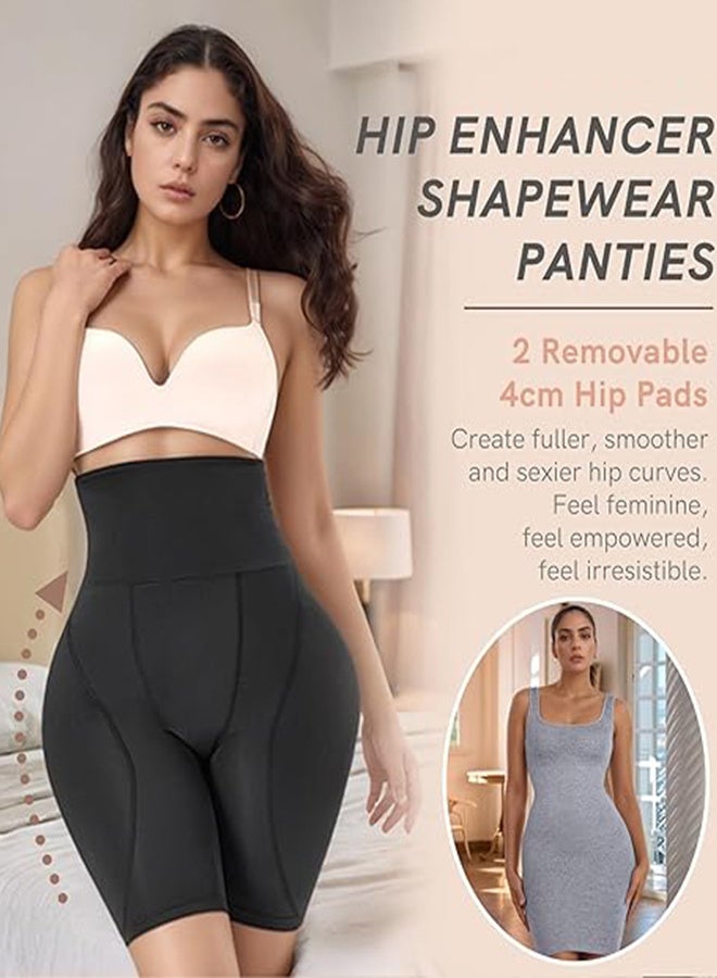 جُودِيَّة بنطلون مبطن لردف الفخذ، سروال داخلي مبطن لتعزيز الوركين، شورت مشد مع تحكم بالبطن ووسادات للمؤخرة لتكبير المؤخرة - Image 3