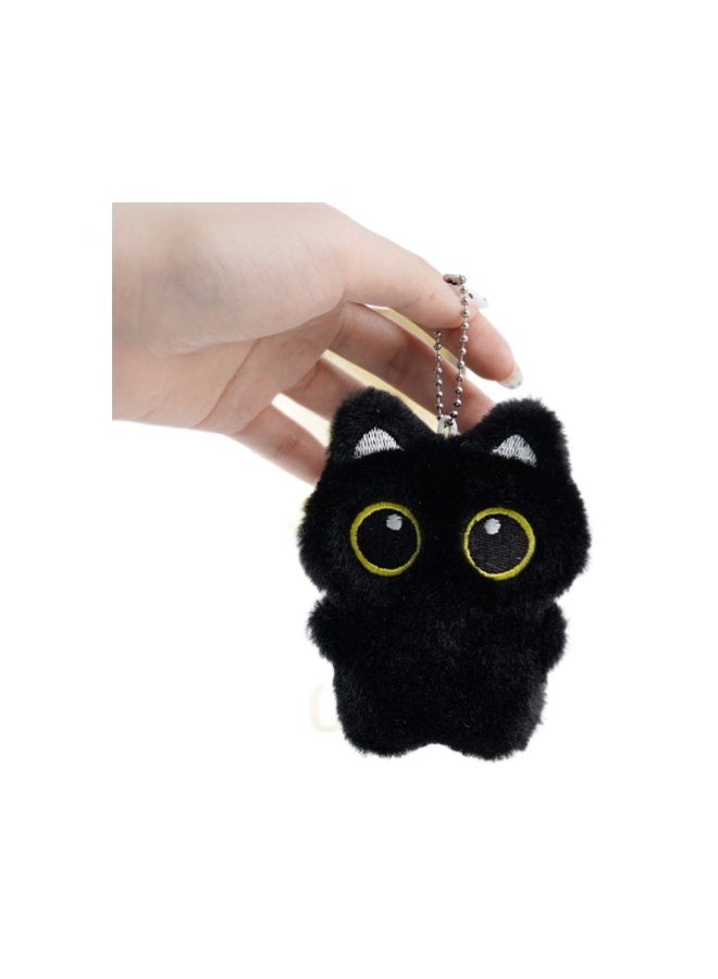 M MIAOYAN Black cat bag charms, cute cat plush keychains, black cat gifts, suitable for handbags, backpacks, wallets, keychain accessories, gifts for cat lovers - Image 5