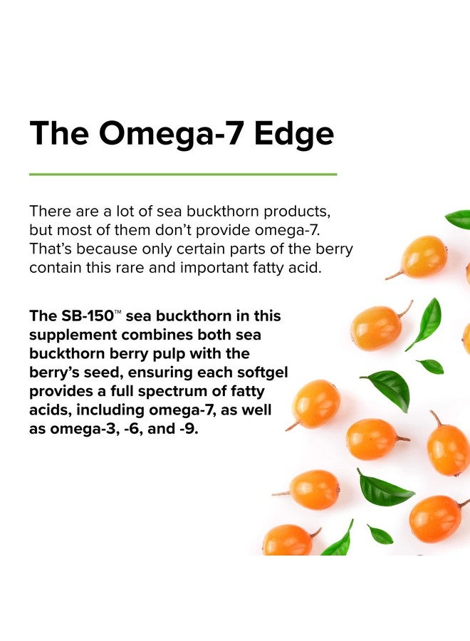 Terry Naturally Omega 7 Dry Eye Relief 500 Mg Sea Buckthorn 60 Vegan Softgels Eye Moisture Support Supplement With Omegas 7 9 6 & 3 Non Gmo Gluten Free 60 Servings - Image 5