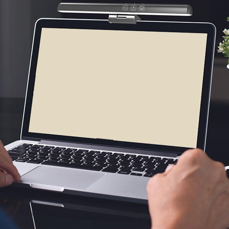 ضوء مكتب كمبيوتر LED غير متماثل قابل للتعديل، شريط إضاءة شاشة يعمل بالطاقة عبر USB، مريح للعين ومضاد للتوهج. - Image 4