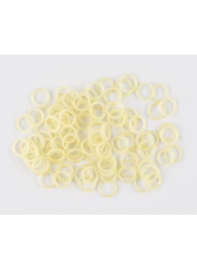 Generic 500 Pack Orthodontic Elastic Bungee Bands, 3.5 oz Heavy Duty Dental Rubber Leashes, Free Braces Elastic Pads (1/4"，6.4mm)  - Image 5