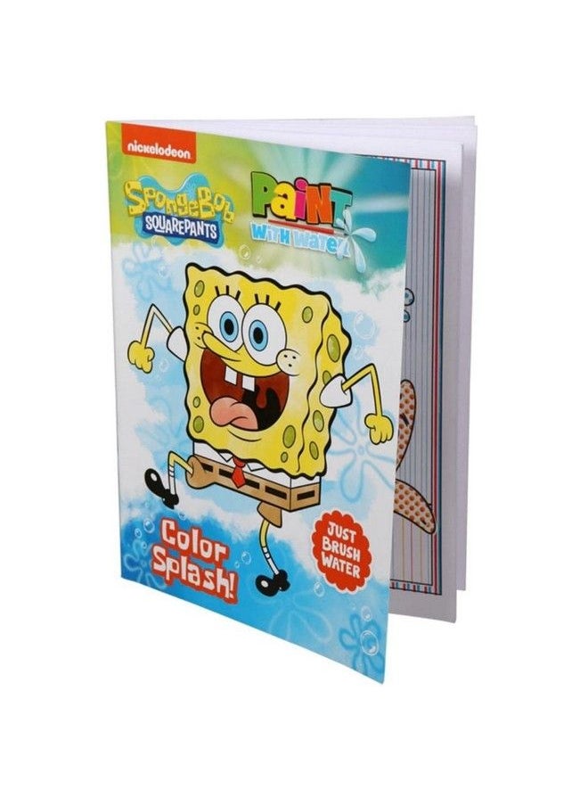 Spongebob Squarepants ''Color Splash!'' Paint With Water Book 12 Fun Paint Pages!