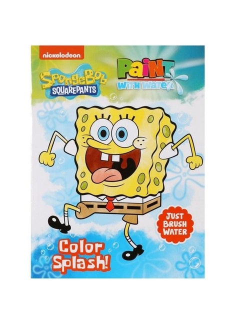 Spongebob Squarepants ''Color Splash!'' Paint With Water Book 12 Fun Paint Pages!