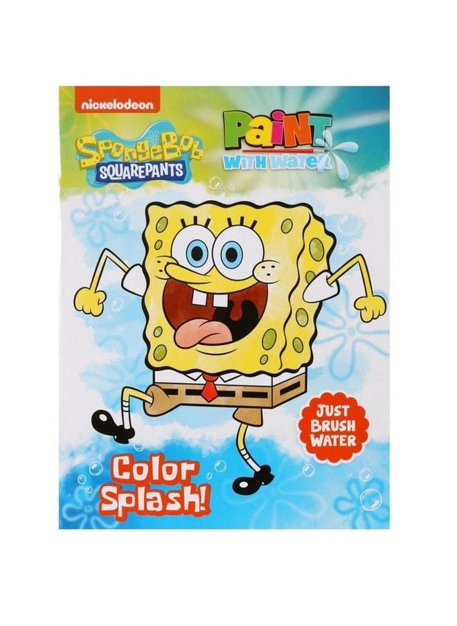 Spongebob Squarepants ''Color Splash!'' Paint With Water Book 12 Fun Paint Pages!