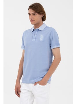 U.S. Polo Assn. تي شيرت رجالي بأكمام قصيرة بقصة متوسطة من بول أسي. لون أزرق رقم 1573851  - Image 3