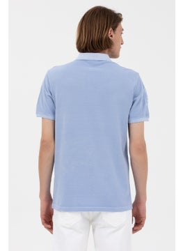 U.S. Polo Assn. تي شيرت رجالي بأكمام قصيرة بقصة متوسطة من بول أسي. لون أزرق رقم 1573851  - Image 4