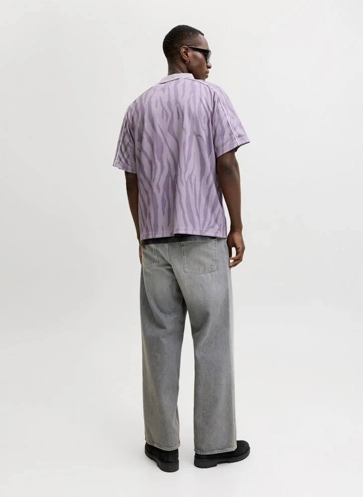 جاك اند جونز تيشيرت بياقة دائرية لكرة القدم