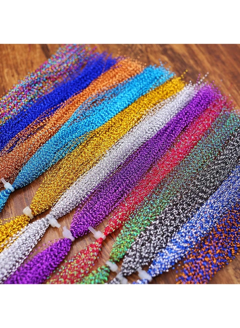XFISHMAN Fly Tying Materials 12 Colors Krystal Flash Ripple Flashabou Flies Fishing Lure Making Supplie - Image 5