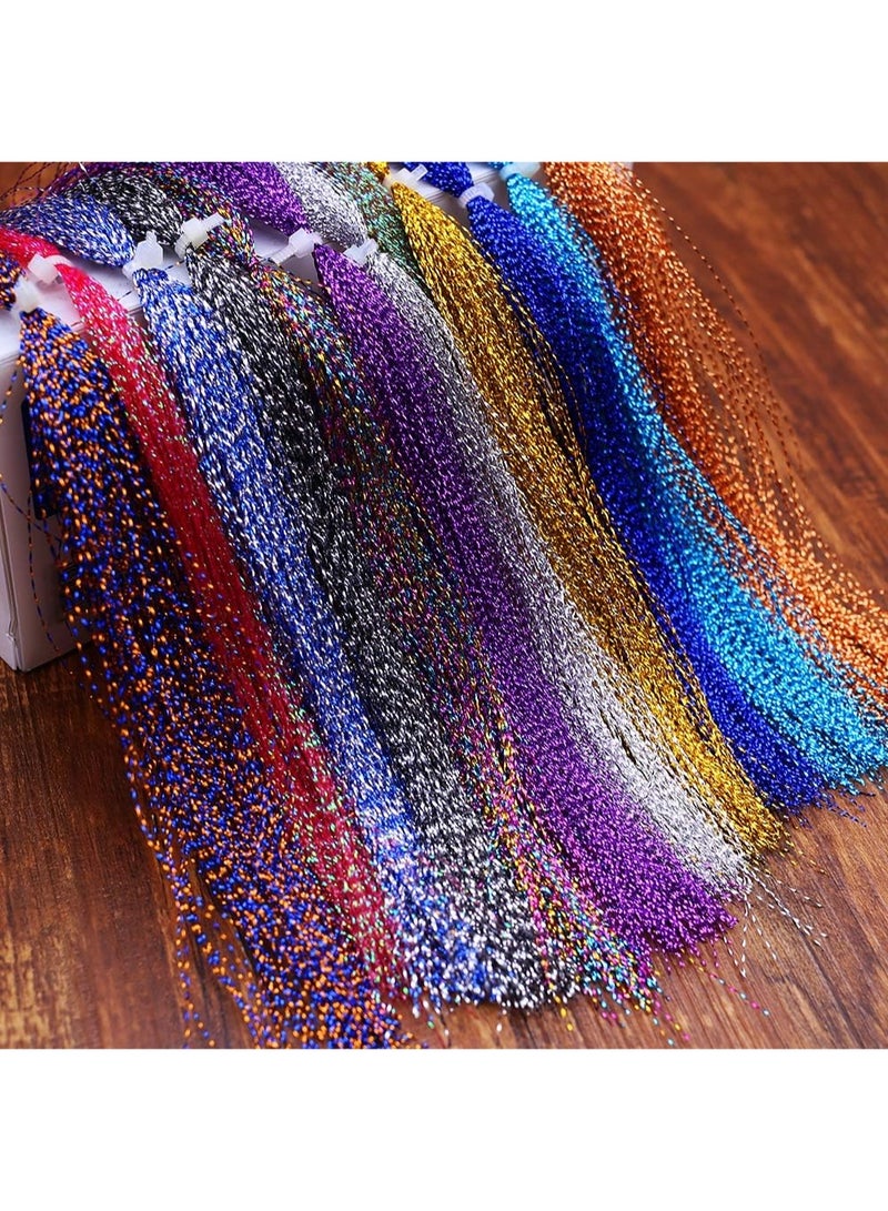 XFISHMAN Fly Tying Materials 12 Colors Krystal Flash Ripple Flashabou Flies Fishing Lure Making Supplie - Image 4