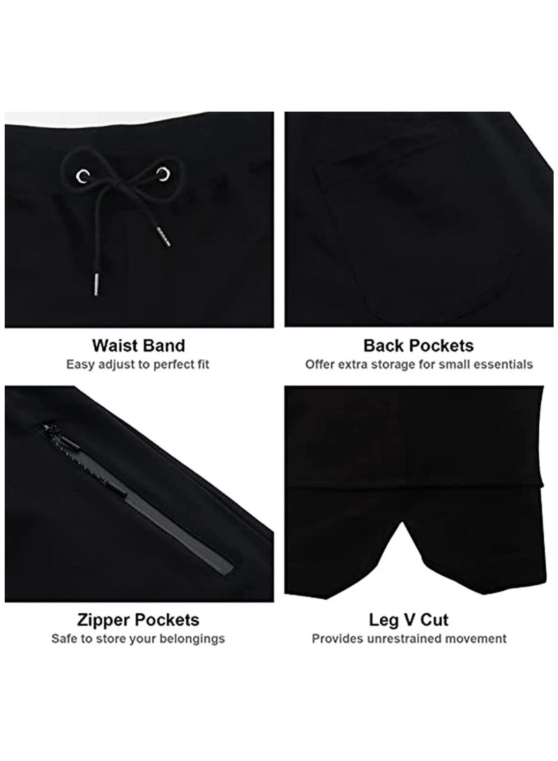 SOLARAE Men's Gym, Workout Shorts, Weightlifting, Squatting Short Fitted, Training Jogger with Pocket Quick Dry, Gym, Naturally breathable and Cool, Not Tight, Essential for Sports and Fitness（M） - Image 5