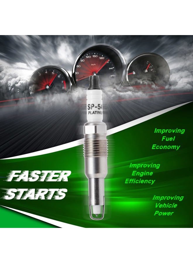 Engine Dancer Iridium Platinum Spark Plug SP546 Upgraded Design Compatible with - 05-08 Expedition 5.4L 04-08 F-150 F-250 Super Duty , 05-08 Navigator 5.4L Triton V8 Engine - Image 3