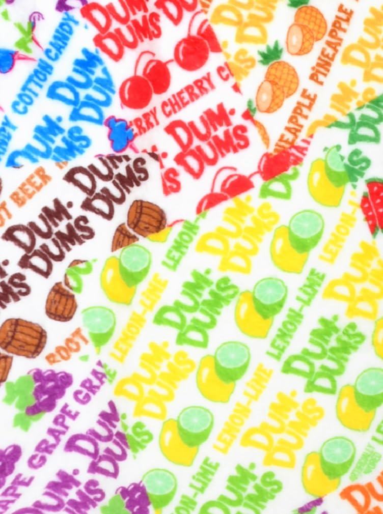 iscream Big Girls Dum Dums Print Silky Soft Plush Shorts - Wrappers X-Small (4/6) - Image 2