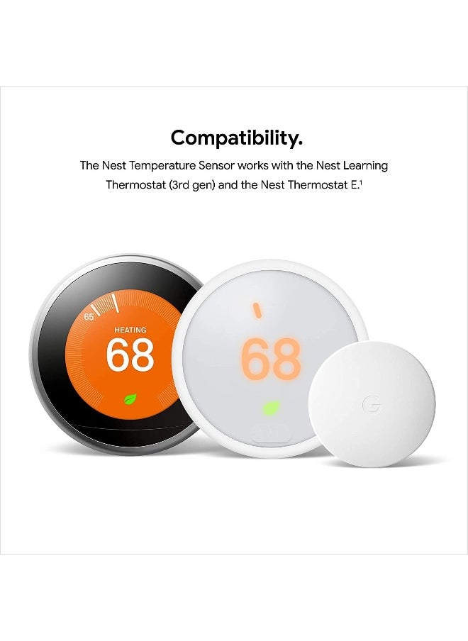 Nest - Nest T5000SF Smart Home Temperature Sensor - White - Image 1