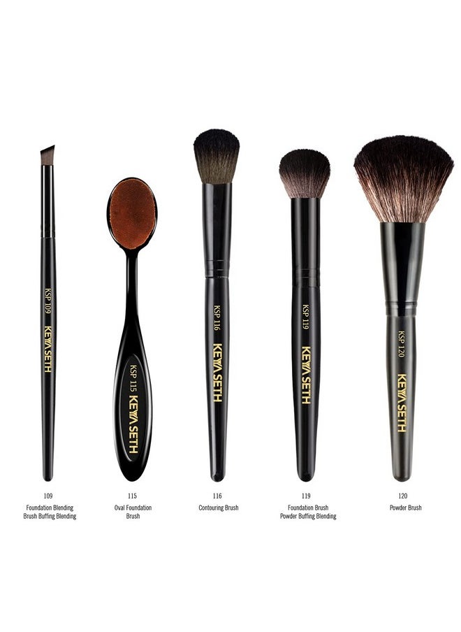 Keya Seth Aromatherapy Keya Seth Professional 5Pcs Premium Blending Brush Set  - Image 2
