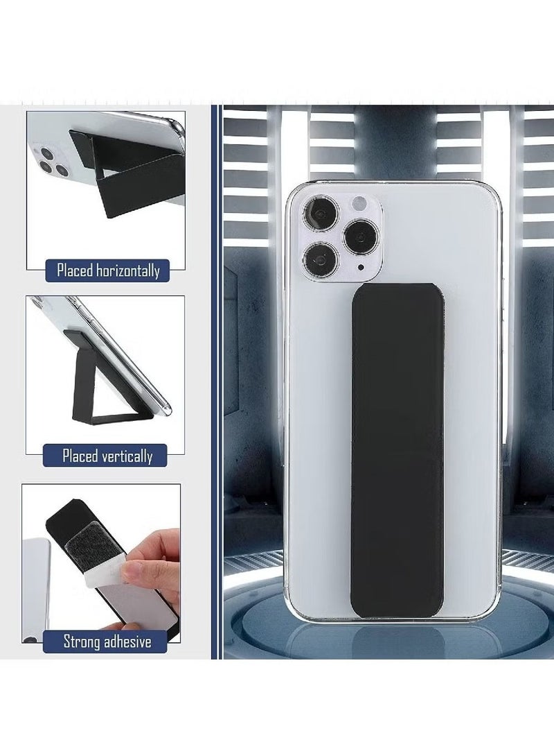 Strong and stable foldable mobile phone grip and stand, finger holder, suitable for all phones Silver - multicolor - Image 4