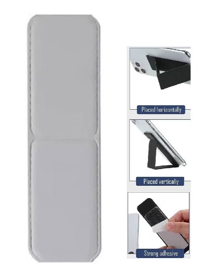 Strong and stable foldable mobile phone grip and stand, finger holder, suitable for all phones Silver - multicolor - Image 1