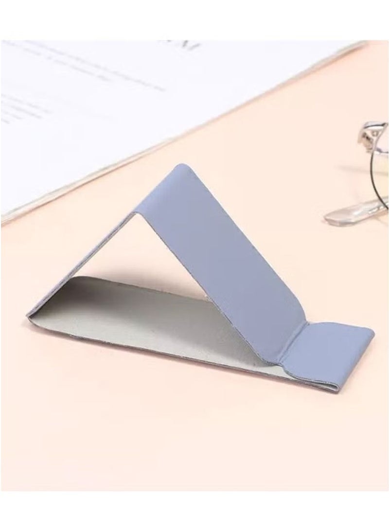 مسكة وستاند للجوال قوية وثابتة قابلة للطي حامل للاصابع مناسبة لجميع الهواتف فضي - Image 3