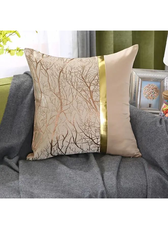 Champagne Marble Throw Pillow Set 2 Pieces Polyester Decorative Square Pillowcase - Image 5