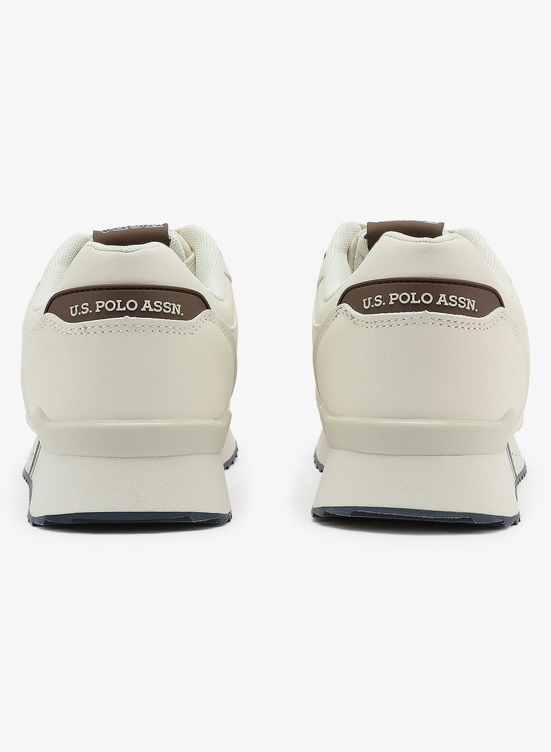 U.S. Polo Assn. Men's Beige Sneakers - Lightweight Shoes Timeless Lace-Up Style Shoes, Ideal for Casual Outings - Image 3