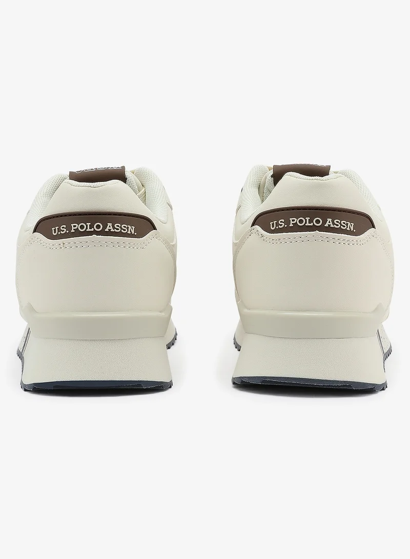 U.S. Polo Assn. beige Men's Beige Sneakers - Lightweight Shoes Timeless Lace-Up Style Shoes, Ideal for Casual Outings for Men | Best Price UAE