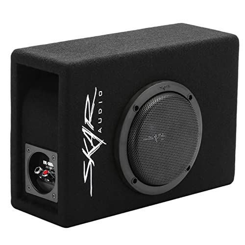 Skar Audio EVL-1X65D4-V-LP 6.5" 400 Watt Low Profile Slot Port Loaded Car Subwoofer Enclosure - Image 1
