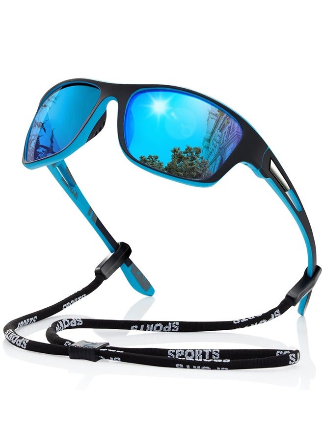 Polarized Sports Sunglasses,UV400 Protection Glasses for Driving Fishing - Image 1