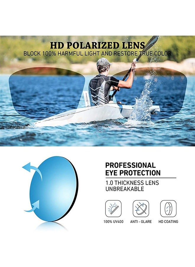 Polarized Sports Sunglasses,UV400 Protection Glasses for Driving Fishing - Image 3
