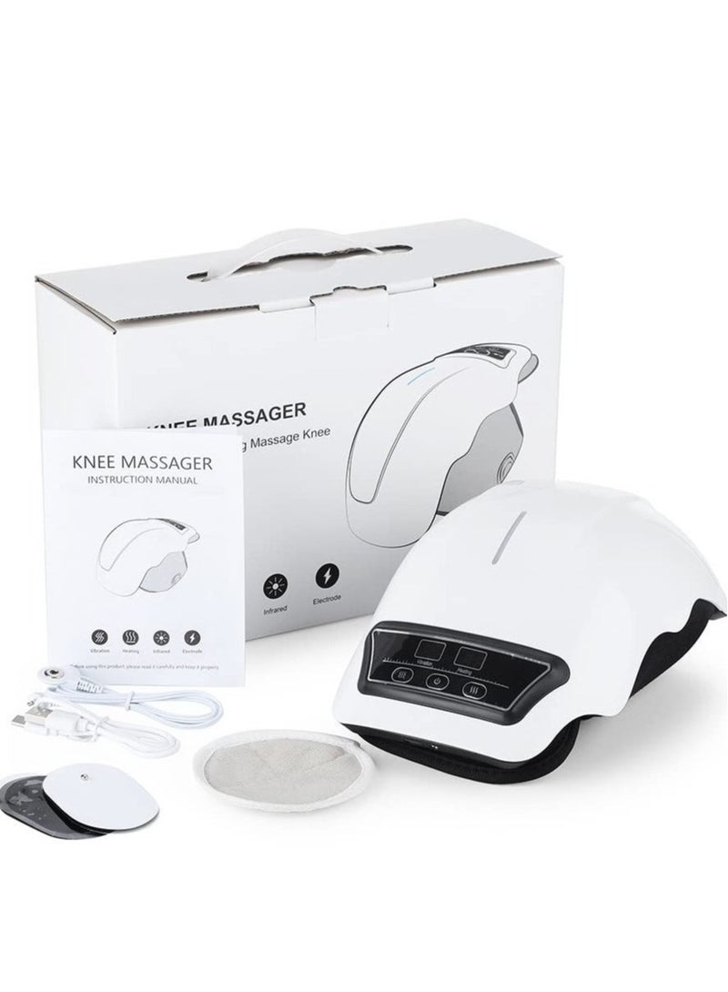 ELTRAZONE Portable Knee Massager with Heat and Vibration Smart Hot Compress Knee Relaxing Massager for Pain Relief Cold Legs Blood Circulation Gifts for Men/Women - Image 1