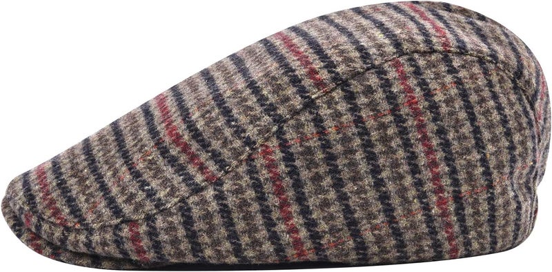 STARANCE Men's Flat Cap Wool Tweed Driving Irish Newsboy Hat - Image 3