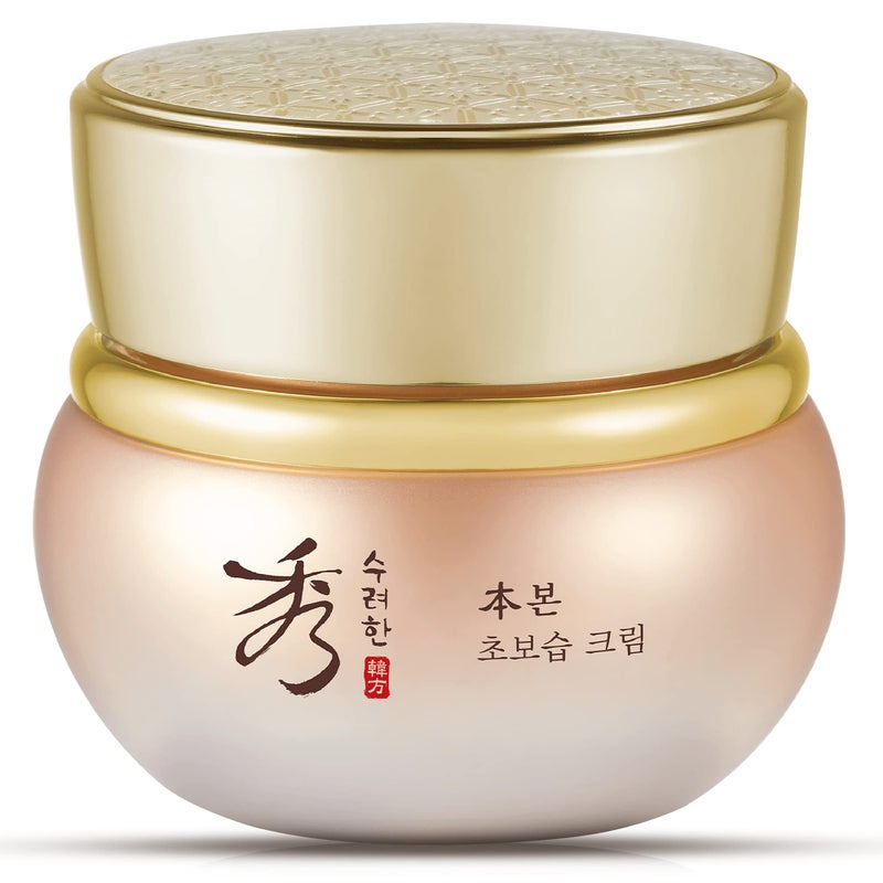 Sooryehan BON Extra Moisture Cream (1.7fl oz) - Premium Skin Moisturizer for Skin Barrier Night Repair by LG Beauty. Red Ginseng. - Image 1