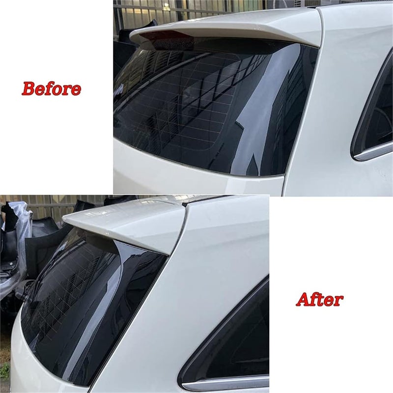 DEMULAX Gloss Black Rear Window Side Spoiler Wing - Image 2